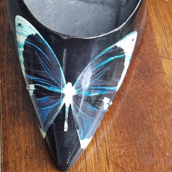 Ted Baker Patent Leather Butterfly Heels Size 39 - Picture 15 of 15